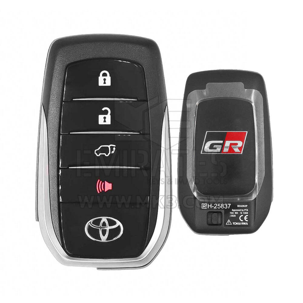 تويوتا فورتشنر 2016-2022 GR Sport مفتاح ريموت ذكي أصلي 4 أزرار 433 ميجاهيرتز