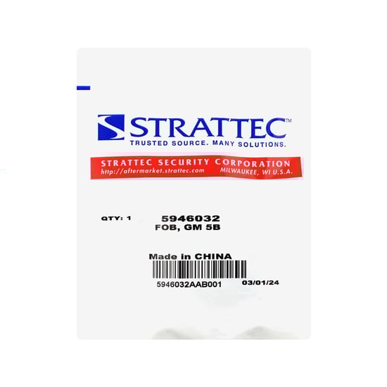 مفتاح ريموت أصلي GMC Chevrolet Buick Cadillac Saturn 2007-2012 بتردد 315 ميجاهرتز 22756459 / 22936101 OEM - 5922377 / 5946032 STRATEC