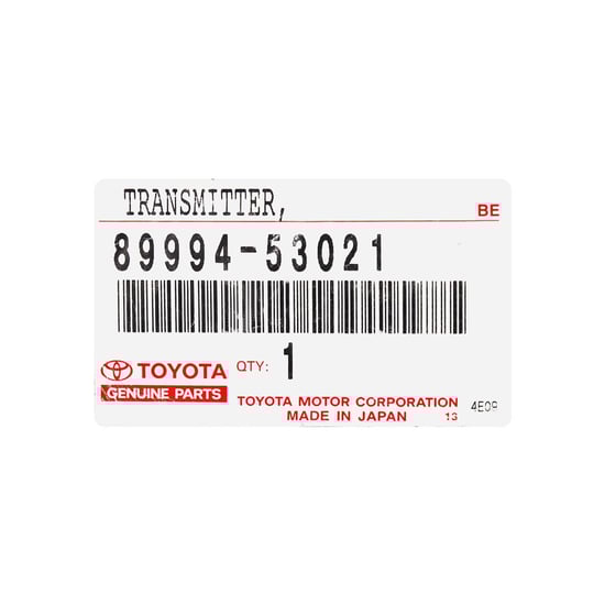 لكزس LX570 2010-2015 مفتاح البطاقة الذكية الأصلي عن بعد 433 ميجا هرتز 89994-53021