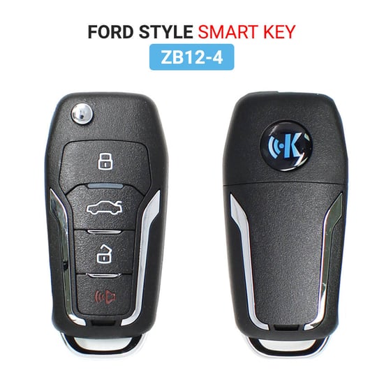 KeyDiy KD Universal Smart Remote Key 3 + 1 زر Ford Type ZB12-4