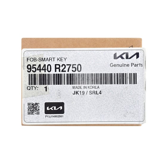 مفتاح ريموت ذكي أصلي لسيارة كيا سبورتاج 2025، 4 أزرار، 433 ميجاهرتز، 95440-R2750