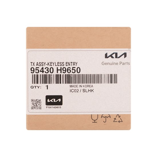 مفتاح ريموت أصلي لسيارة كيا ريو 2023 بثلاثة أزرار بتردد 433 ميجاهرتز 95430-H9650