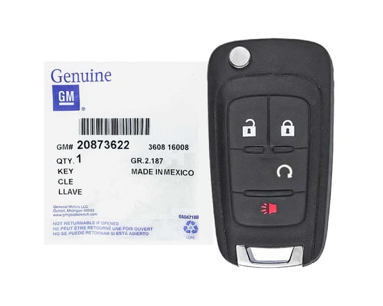GMC Terrain Strattec Flip Remote Key 4 Button 2010-2014 315 ميجا هرتز 20873622