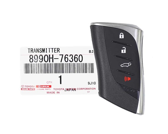 مفتاح ذكي أصلي لسيارة لكزس UX250 موديل 2019 بتردد 433 ميجاهرتز 8990H-76360