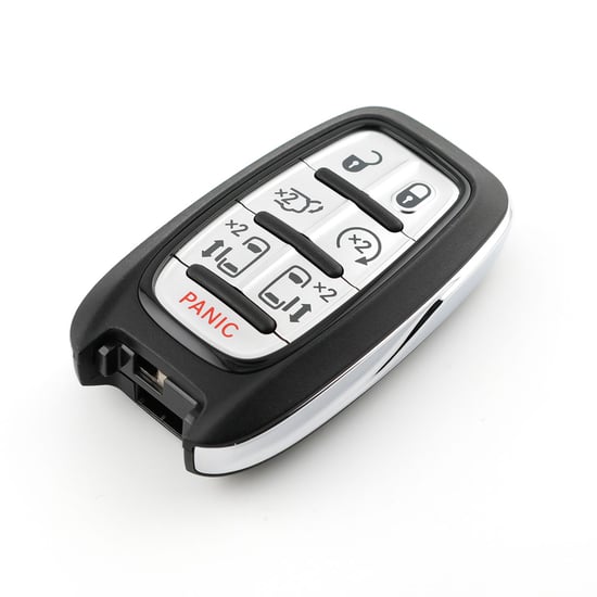 مفتاح ريموت ذكي أصلي لسيارة كرايسلر باسيفيكا 2017-2024، 6+1 أزرار، تردد 433 ميجا هرتز