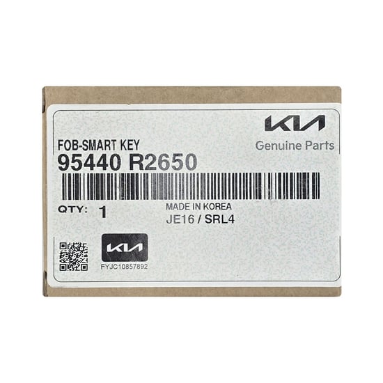 مفتاح ريموت ذكي أصلي لسيارة كيا سبورتاج 2024، 3 أزرار، 433 ميجاهرتز، 95440-R2650