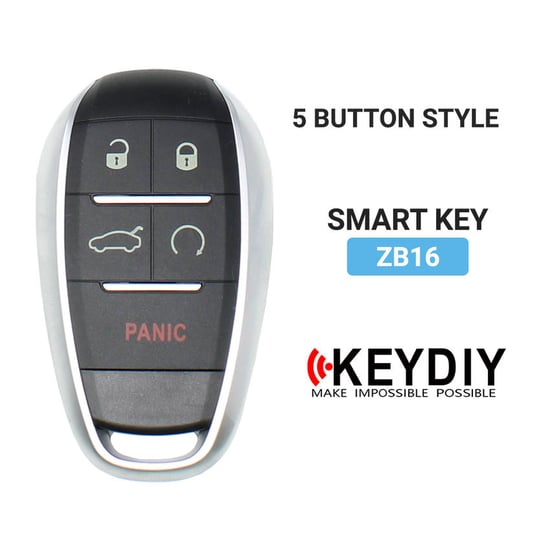 KeyDiy KD Universal Smart Remote Key 4 + 1 زر نوع Alfa Romeo ZB16