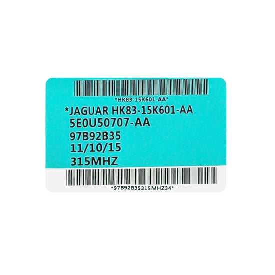 ريموت جاكوار الذكي الأصلي 5 أزرار تردد 315 ميجا هرتز HK83-15K601-AA