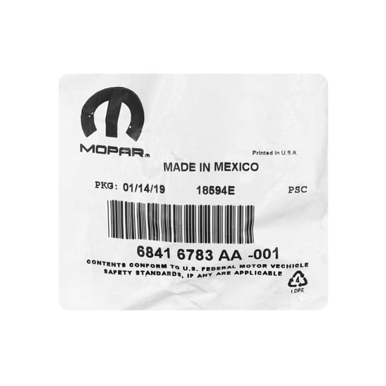 مفتاح تحكم عن بعد أصلي لسيارة جيب رانجلر 2018-2025 مزود بزرين وتردد 315 ميجاهرتز 68416783AA / 68416783AB / 68416783AC