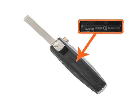 Opel Meriva Genuine Flip Remote Key 2 زر 433 ميجا هرتز