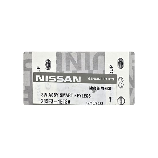 مفتاح ريموت ذكي أصلي لسيارة نيسان 370Z موديل 2014-2015 بتردد 433 ميجاهرتز 285E3-1ET8A / 285E3-1ET4C / 285E3-1ET8C