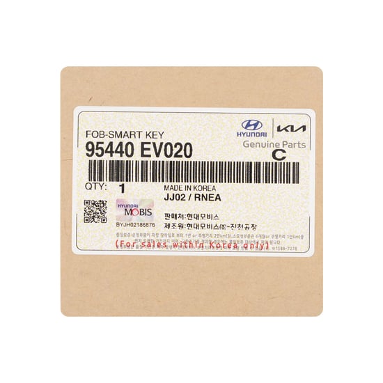 مفتاح ريموت ذكي أصلي لسيارة كيا EV3 موديل 2024، 4 أزرار + 1، تردد 433 ميجاهرتز، 95440-EV020
