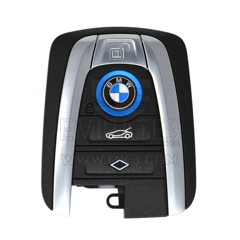 مفتاح ذكي أصلي من BMW FEM مع 4 أزرار وتردد 433 ميجا هرتز وصندوق خلفي صغير