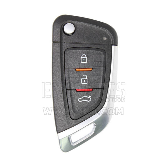 Xhorse VVDI أداة مفتاح سلك فليب مفتاح بعيد 3 أزرار طراز BMW الجديد XKKF02EN