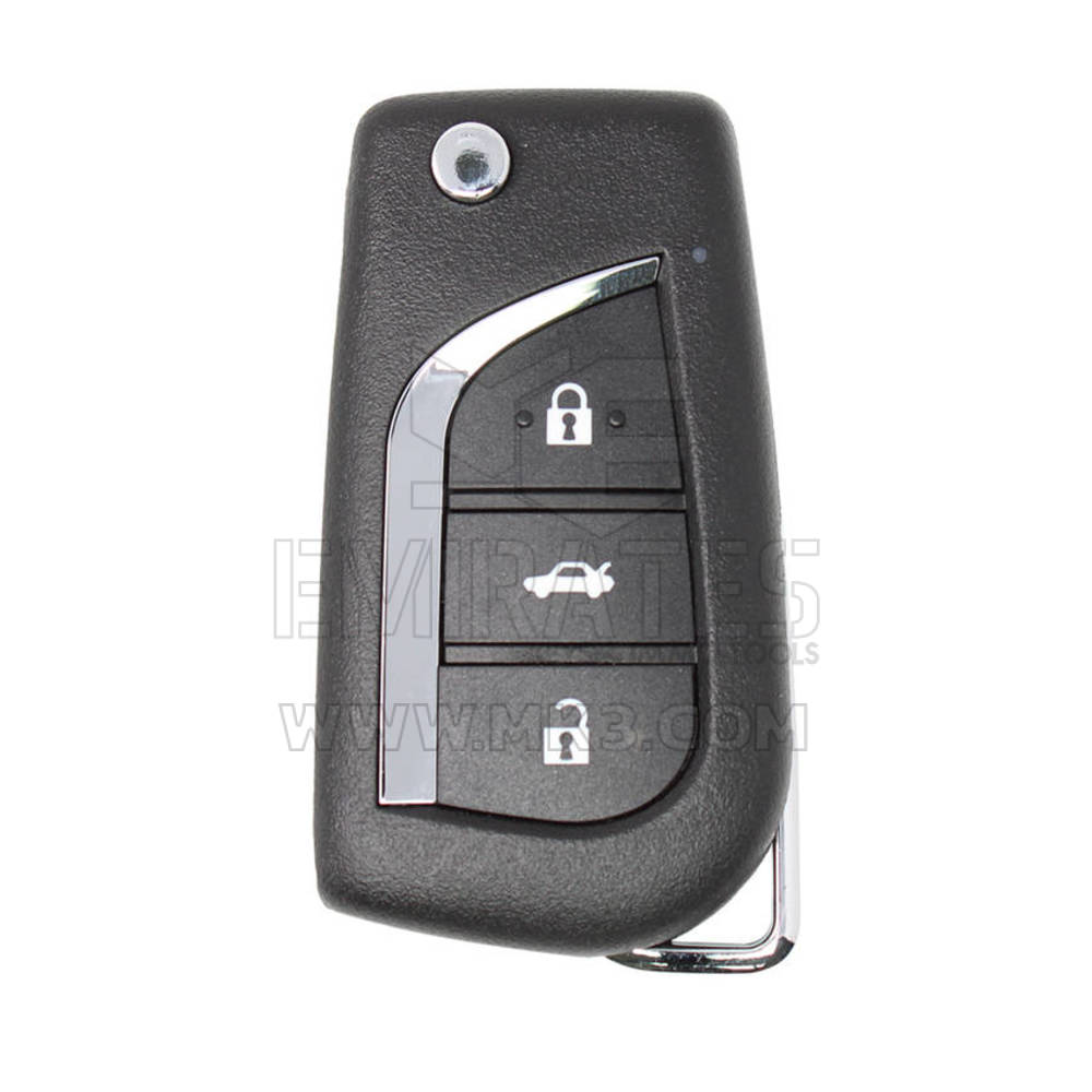 XHORSE VVDI أداة رئيسية VVDI2 سلك عالمي مفتاح بعيد 3 أزرار طراز تويوتا XKTO00EN