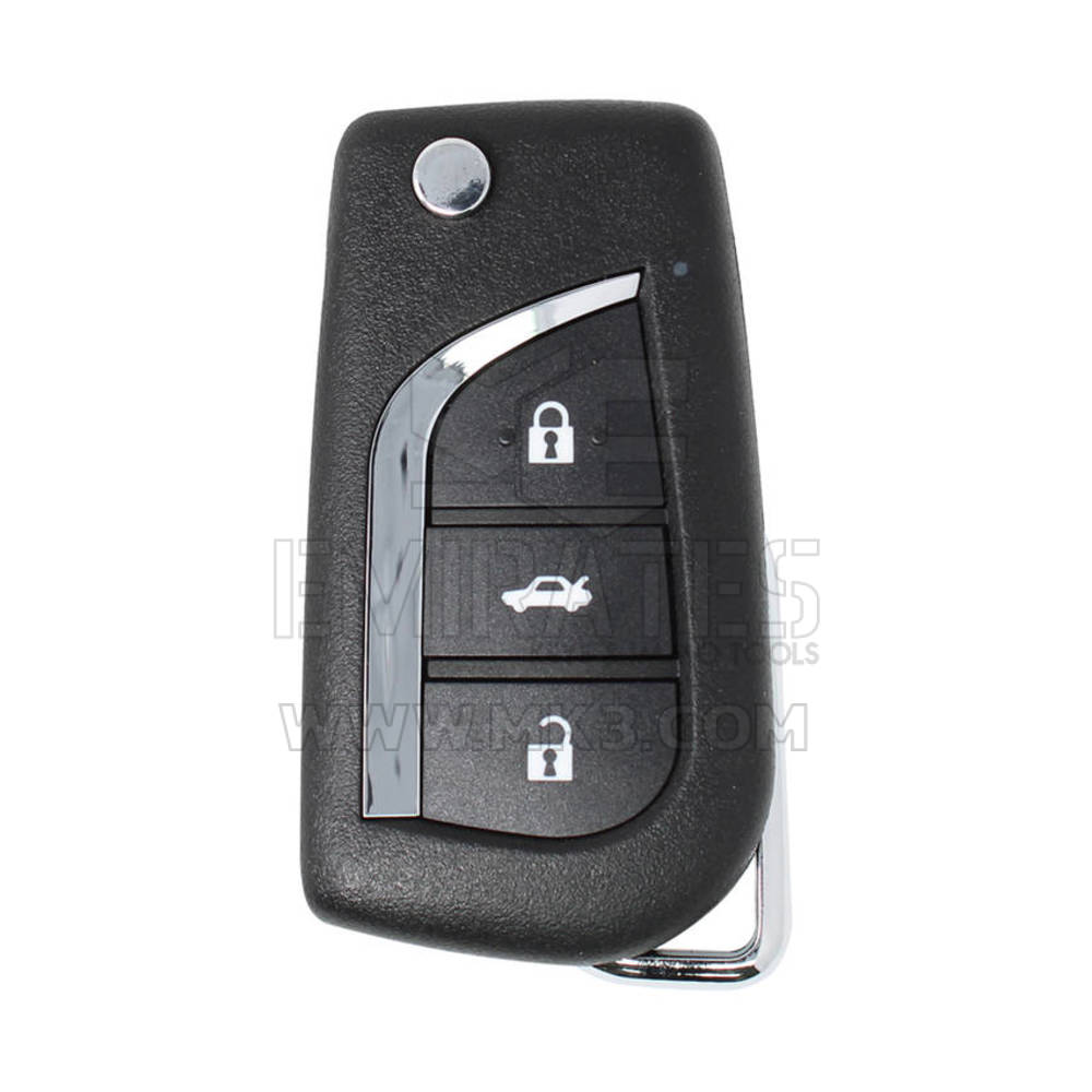 Xhorse VVDI Key Tool VVDI2 Wireless Flip Remote Key 3 Button Toyota Style XNTO00EN