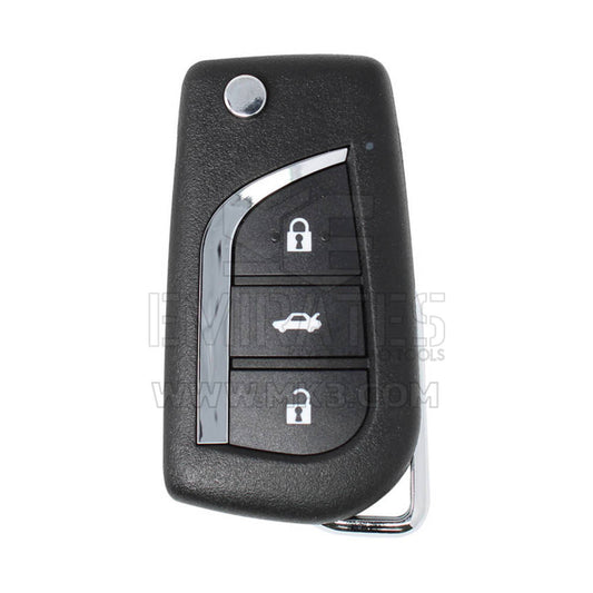Xhorse VVDI Key Tool VVDI2 Wireless Flip Remote Key 3 Button Toyota Style XNTO00EN