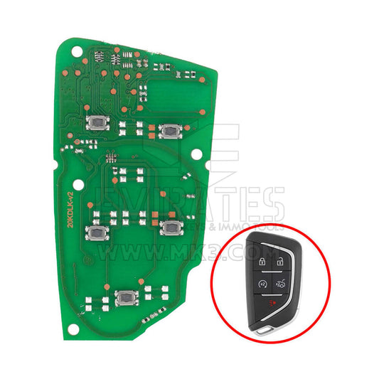 لوحة دوائر كهربائية مطبوعة لمفتاح التحكم عن بعد الذكي لكاديلاك CT5 / CT4 2022، 5 أزرار، 433 ميجاهرتز، 13536990 / 13538860 / 13541988 / 13548127