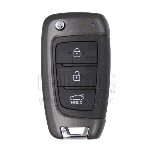 مفتاح سيارة هيونداي أكسنت 2018 أصلي قابل للطي، 3 أزرار، 433 ميجاهرتز، 95430-H6600