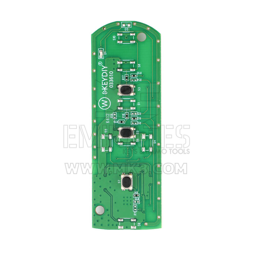 مفتاح لوحة دارات مطبوعة ذكي عالمي KD من Keydiy بثلاثة أزرار من نوع Mazda ZB44-3