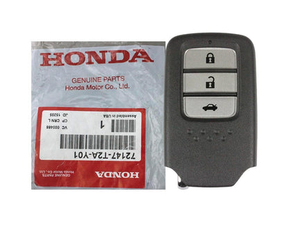 Honda Accord 2013-2017 مفتاح بعيد ذكي أصلي 433 ميجا هرتز 3 أزرار 72147-T2A-Y01