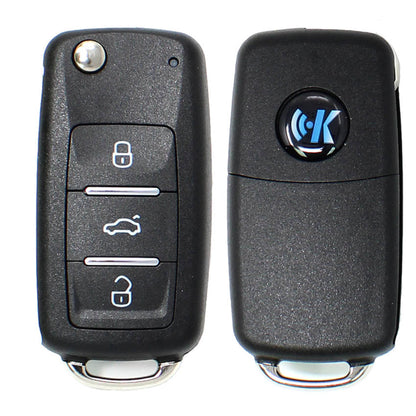 Keydiy KD Universal Flip Remote 3 أزرار فولكس واجن نوع B08-3