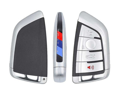 مفتاح تحكم عن بعد ذكي من نوع BMW CAS4 معدل بأربعة أزرار، تردد 433 ميجاهرتز، PCF7945P، ترانسفون