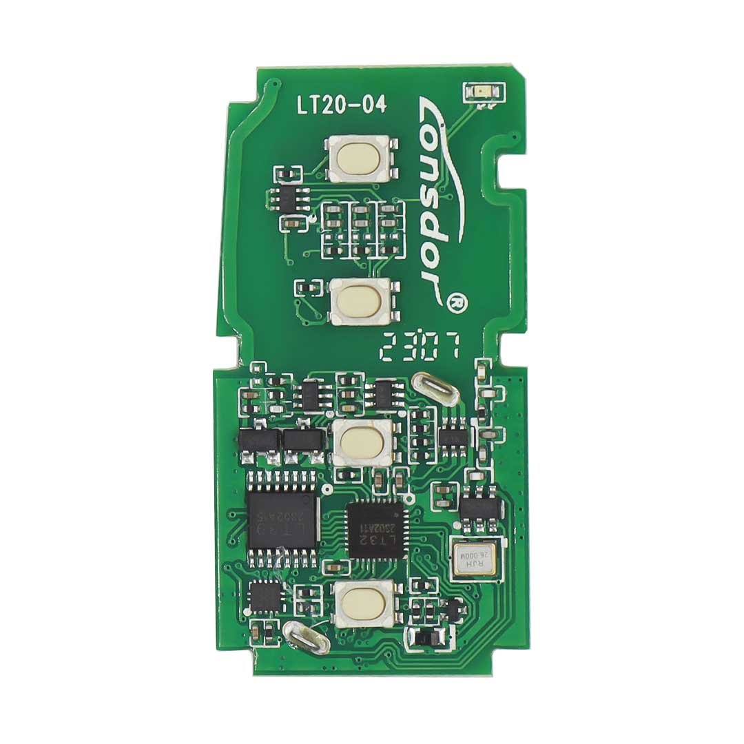 لوحة دارات مطبوعة للتحكم عن بعد الذكي العالمي Lonsdor LT20-04NJ 40 / 80 بت و8 أمبير لسيارة Toyota / Lexus 4 أزرار 433 / 315 ميجا هرتز