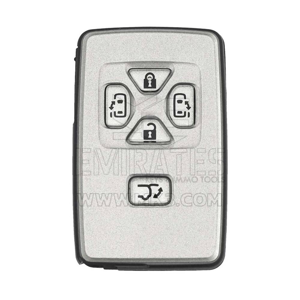 مفتاح ريموت ذكي من تويوتا بخمسة أزرار وباب منزلق بتردد 312 ميجا هرتز وغطاء فضي PCB رقم 271451-0751
