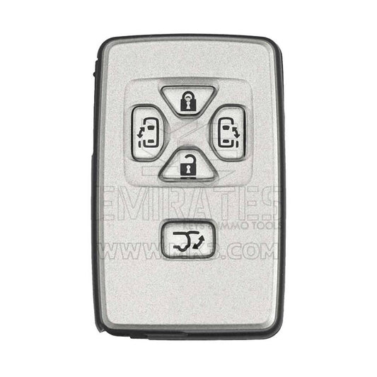 مفتاح ريموت ذكي من تويوتا بخمسة أزرار وباب منزلق بتردد 312 ميجا هرتز وغطاء فضي PCB رقم 271451-0751
