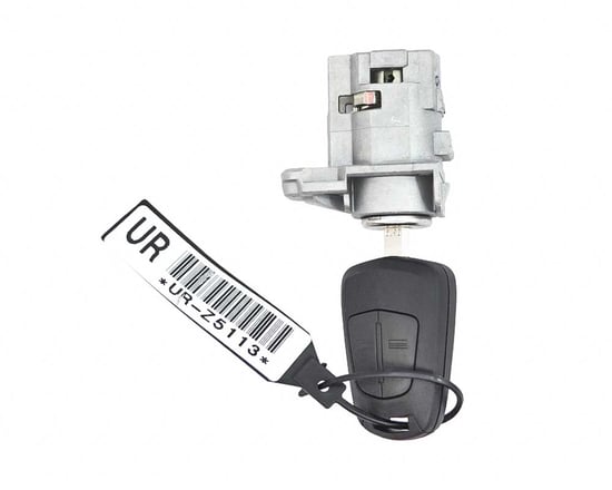 Opel Astra H Remote Non-Flip 2 أزرار 433 ميجا هرتز مع قفل أصلي