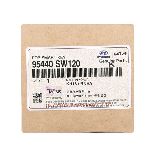 مفتاح ريموت ذكي أصلي لسيارة كيا PV5 موديل 2026، 3 أزرار + زر واحد، تردد 433 ميجاهرتز، 95440-SW120