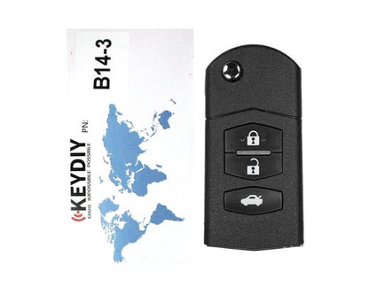 Keydiy KD Universal Flip Remote Key 3 أزرار Mazda Type B14-3