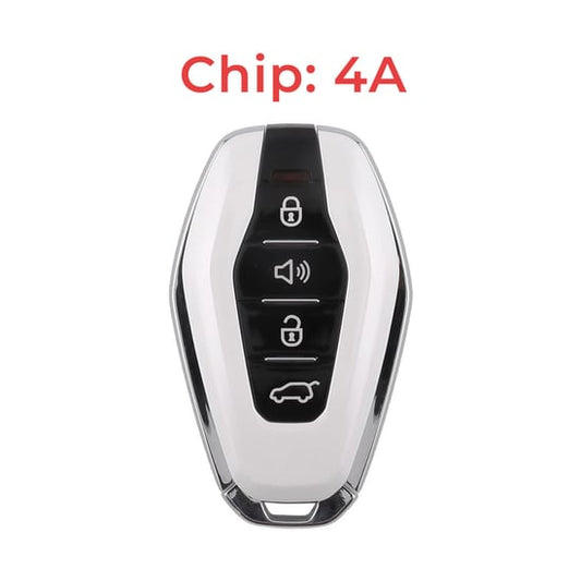 مفتاح التحكم عن بعد الذكي الأصلي من جيتور، 3 أزرار + 1، شريحة 433 ميجاهرتز 4 أمبير، لون أبيض