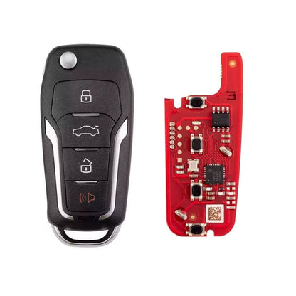 مفتاح Xhorse VVDI Key Tool VVDI2 سلكي قابل للطي عن بُعد 3+1 زر من نوع Ford XKFO21EN