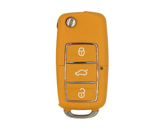 وجهاً لوجه ، مفتاح تحكم عن بعد عالمي 3 أزرار 315 ميجا هرتز نوع فولكس فاجن لون أصفر RD264