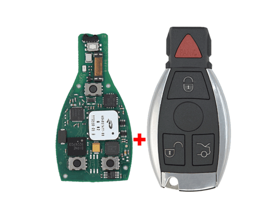 Mercedes FBS4 Original Smart Remote Key PCB 3 + 1 زر 315 ميجا هرتز مع غلاف ما بعد البيع