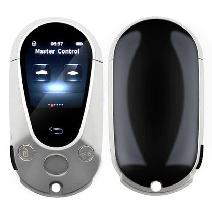 نظام PKE لمفتاح التحكم عن بعد الذكي العالمي المعدل لجميع سيارات مرسيدس بنز بدون مفتاح باللون الفضي