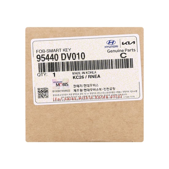 مفتاح ريموت ذكي أصلي لسيارة كيا تاسمان 2025، 6 أزرار + زر واحد، تردد 433 ميجاهرتز، 95440-DV010