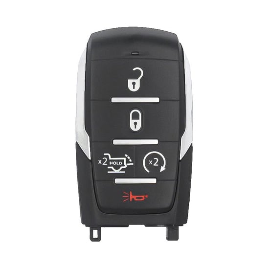 مفتاح ريموت ذكي أصلي لسيارة رام 1500 موديل 2019-2024، 4 أزرار + 1، تردد 433 ميجاهرتز، 68523814AA