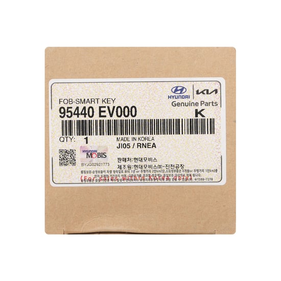 مفتاح ريموت ذكي أصلي لسيارة كيا EV3، 4 أزرار + 1، تردد 433 ميجاهرتز، 95440-EV000