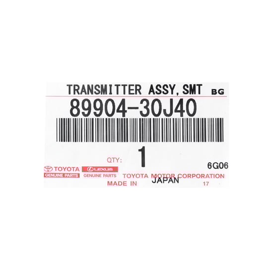 لكزس ES GS 2017 مفتاح ذكي أصلي 3 أزرار 433 ميجا هرتز TMS37200 باقة 89904-30J40