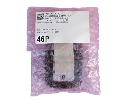 مفتاح ذكي أصلي لسيارة هوندا أكورد 2016-2017 بتردد 433 ميجاهرتز 72147-T2G-A31 / 72147-T2G-A11 / 72147-T2G-A21