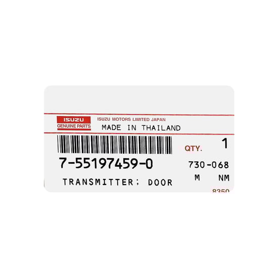 مفتاح ريموت ذكي أصلي من إيسوزو بأربعة أزرار وتردد 433 ميجاهرتز، 7-55197459-0