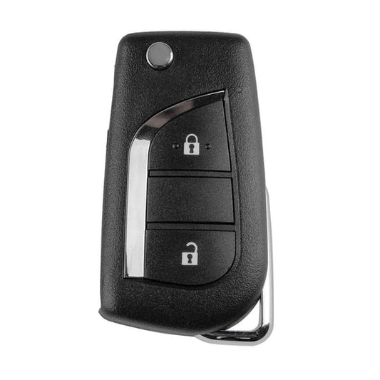 أداة مفتاح Xhorse VVDI VVDI2 مفتاح عن بُعد سلكي 2 زر نمط تويوتا XKTO21EN