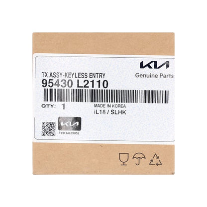 مفتاح ريموت أصلي لسيارة كيا K5 موديل 2022، 3 أزرار + 1، تردد 433 ميجاهرتز، 95430-L2110