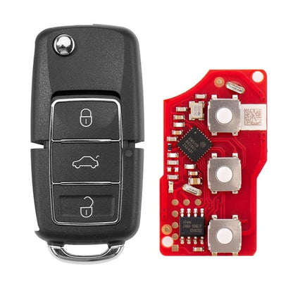 Xhorse VVDI Key Tool VVDI2 Wire Remote Key 3 Button VW Style XKB526EN