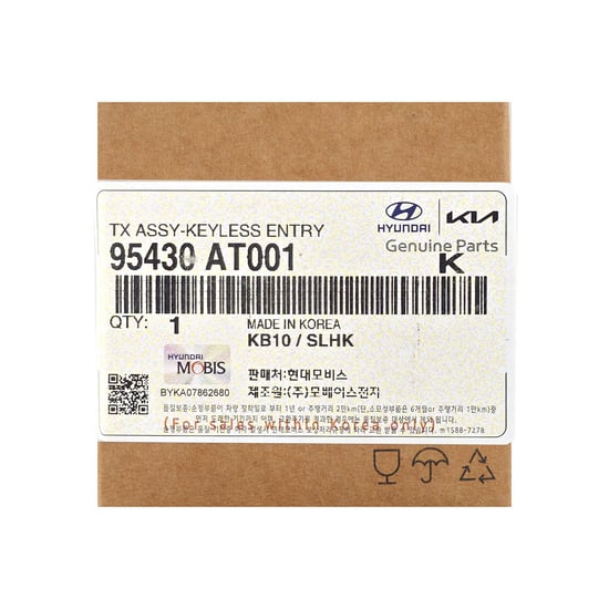 مفتاح ريموت أصلي لسيارة كيا نيرو 2025، 3 أزرار + زر واحد، تردد 433 ميجاهرتز، 95430-AT001