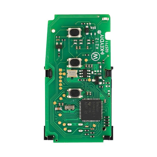 مفتاح تحكم عن بعد ذكي عالمي من KeyDiy KD TB01-3 لسيارة Toyota Lexus مزود بـ 3 أزرار مع جهاز إرسال واستقبال 8A