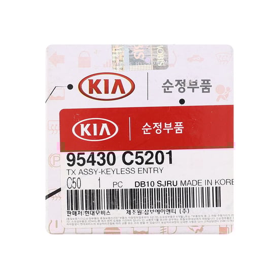 مفتاح ريموت أصلي قابل للطي لسيارة كيا سورينتو 2017، 3 أزرار، 433 ميجاهرتز، 95430-C5201